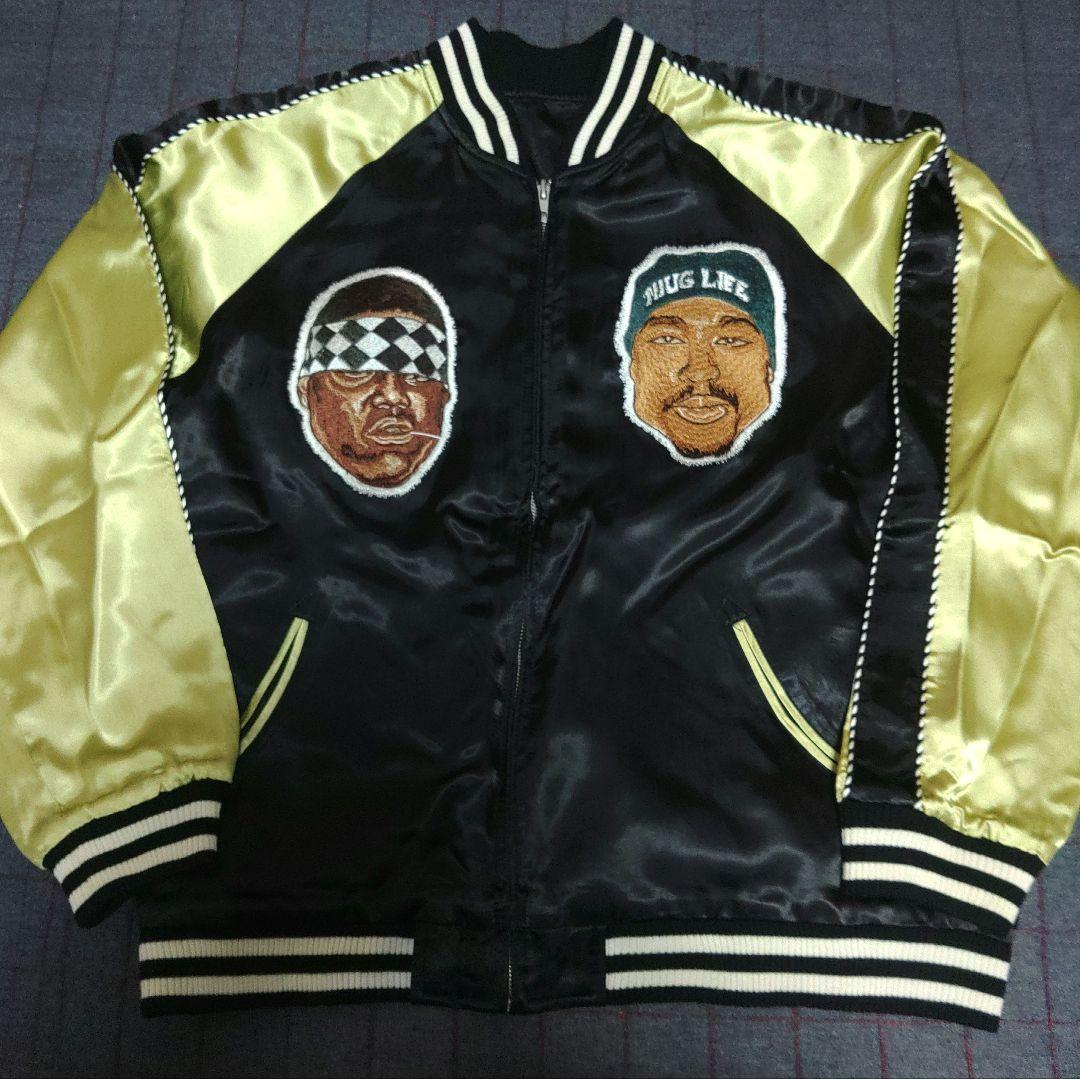 reserved note 2pac bigge レアスカジャン　xl