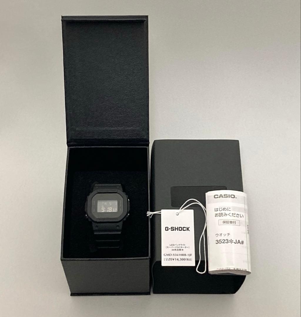 美品 CASIO G-SHOCK GMD-S5610BB-1JF ミッドサイズ
