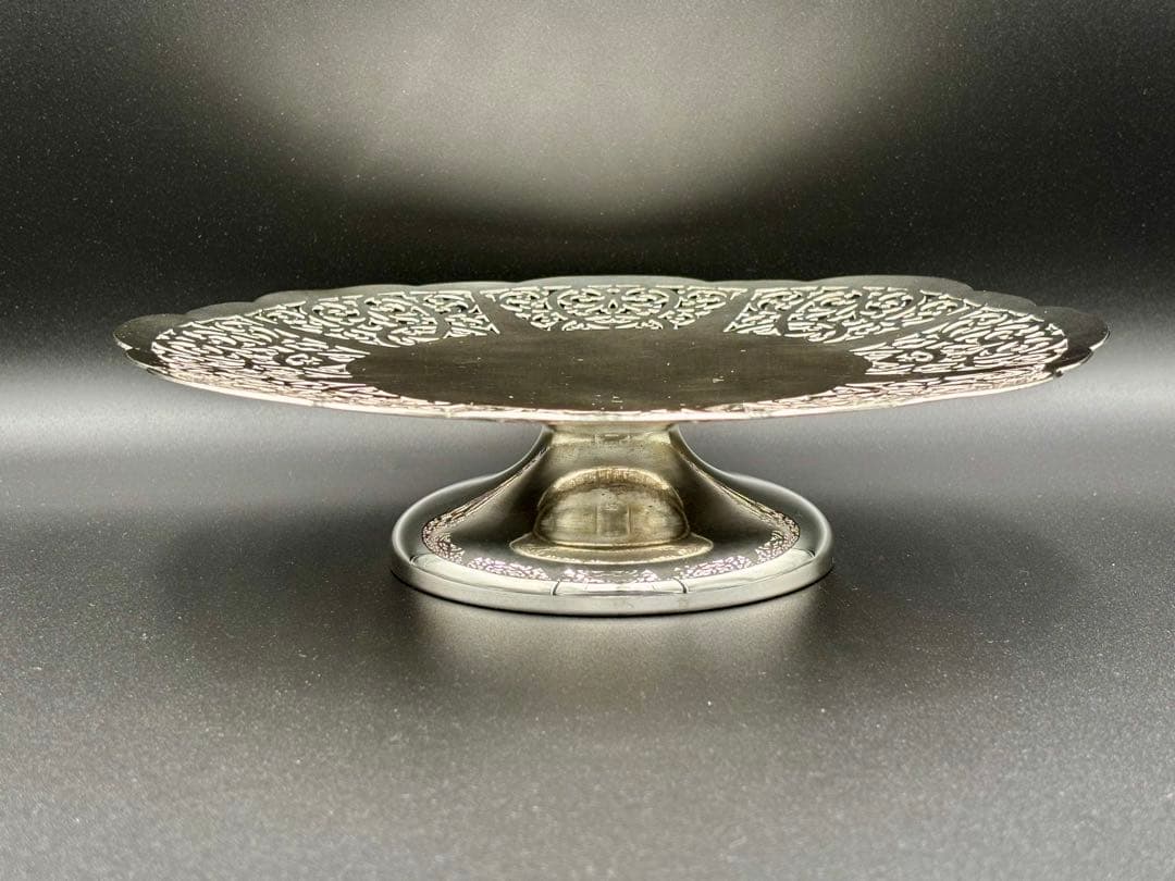 英国アンティーク LANCELOTT PLATE シルバープレート コンポート