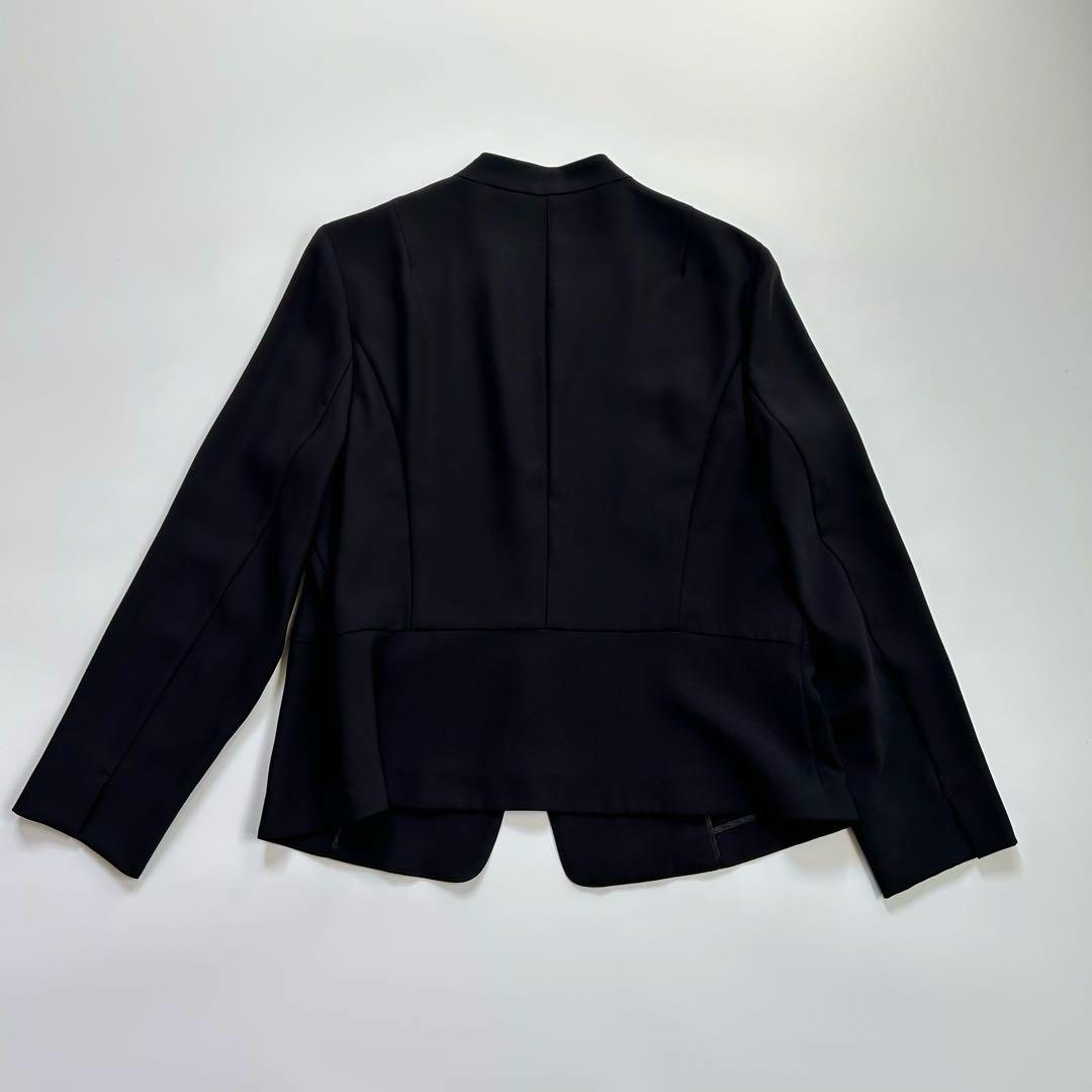 極美品♡23区　ノーカラージャケット　テーパードパンツスーツ　紺　大きいサイズ