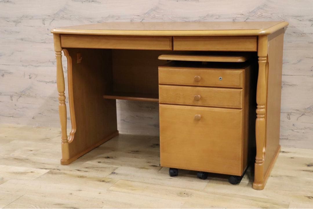 GMGK393○karimoku / カリモク 学習机 勉強机 木製デスク 作業