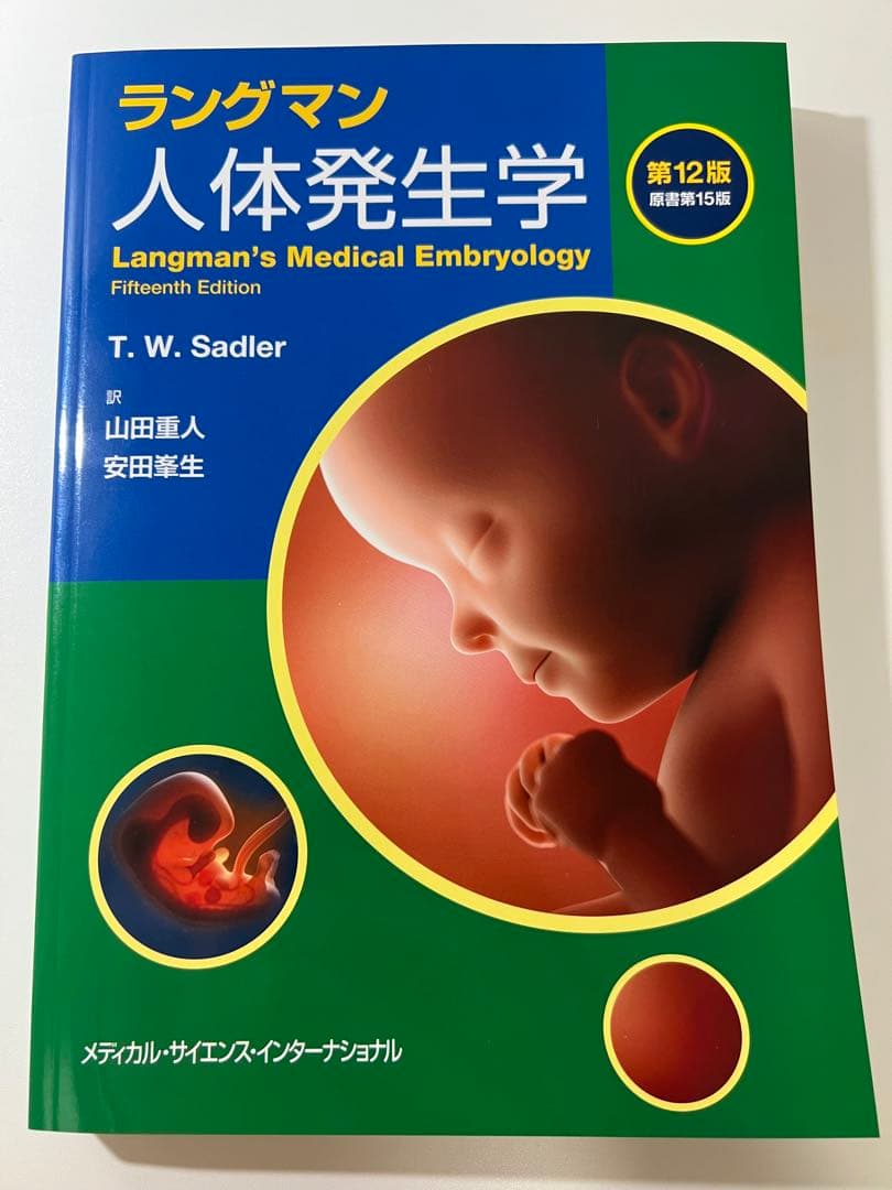 ラングマン人体発生学　第12版　原書第15版