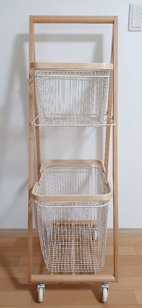 HinataLife ひなたライフ マッシュ リヴ キャリーバスケットワゴンL