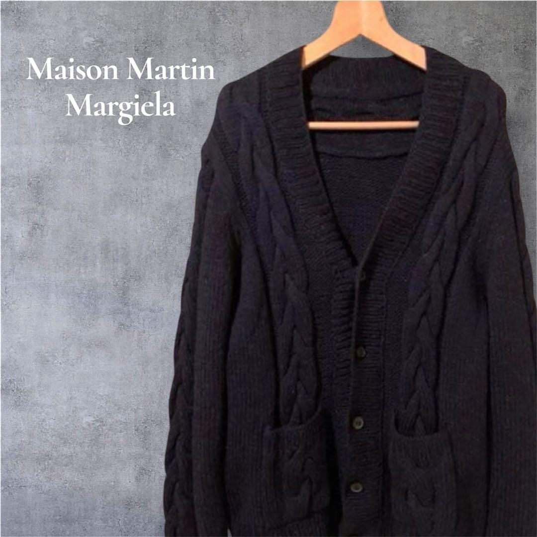 ここのえ期2010AW メゾンマルタン マルジェラ　ダメージニットカーディガン