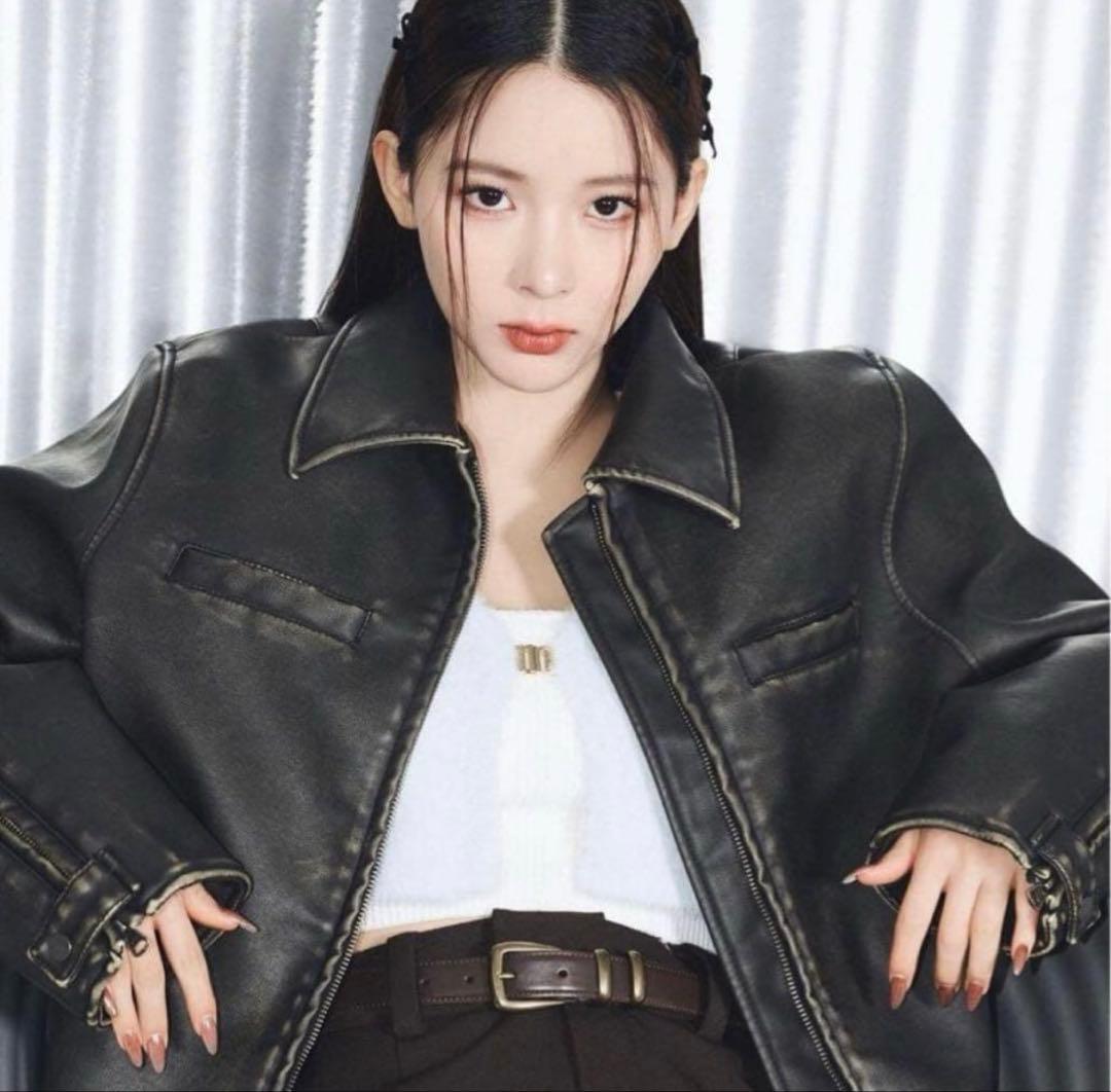 24AW MICHISLY ミチ コラボ レザージャケット LEATHER 黒