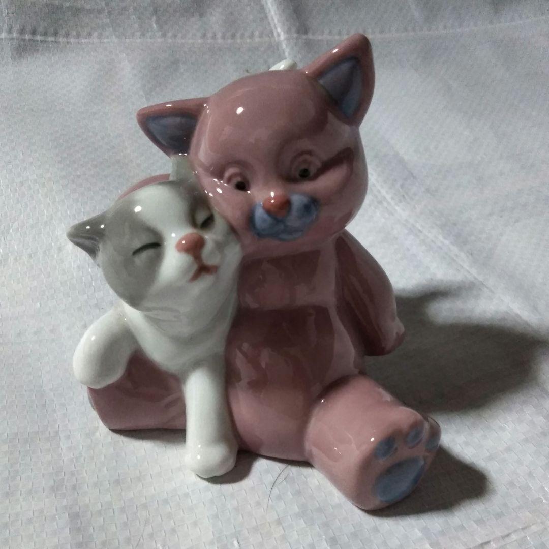 NAO 猫 くま 置物 LLADRO