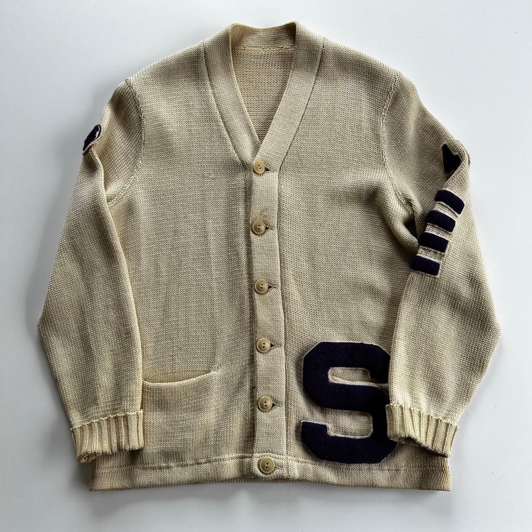 40s 50s NELSON ネルソン ヴィンテージ レタードカーディガン