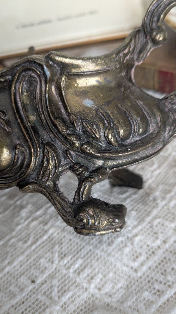 フランス ジャルディニエール 花器 ゴールド色