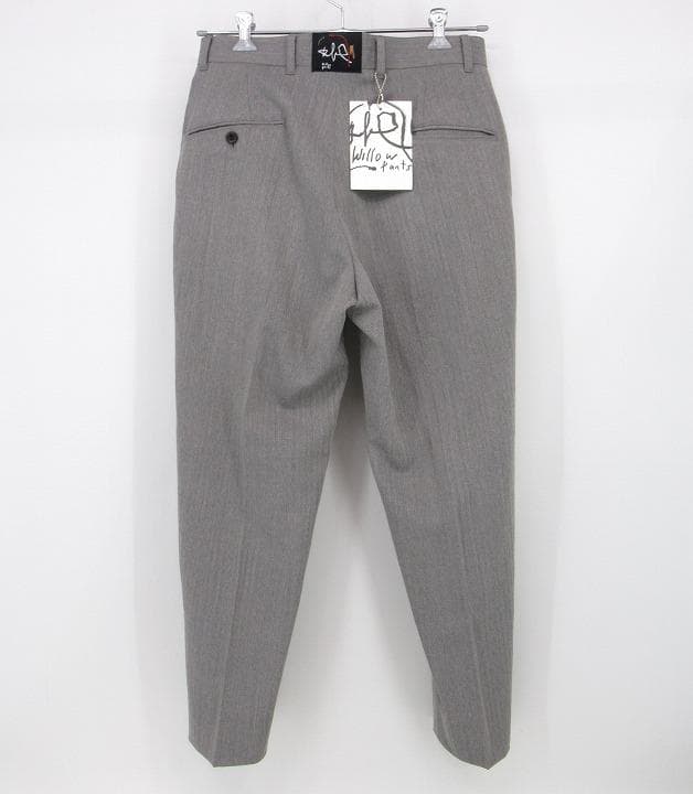 ★タグ付き★ウィローパンツ スラックスパンツ サイズ0 グレー サマーウール
