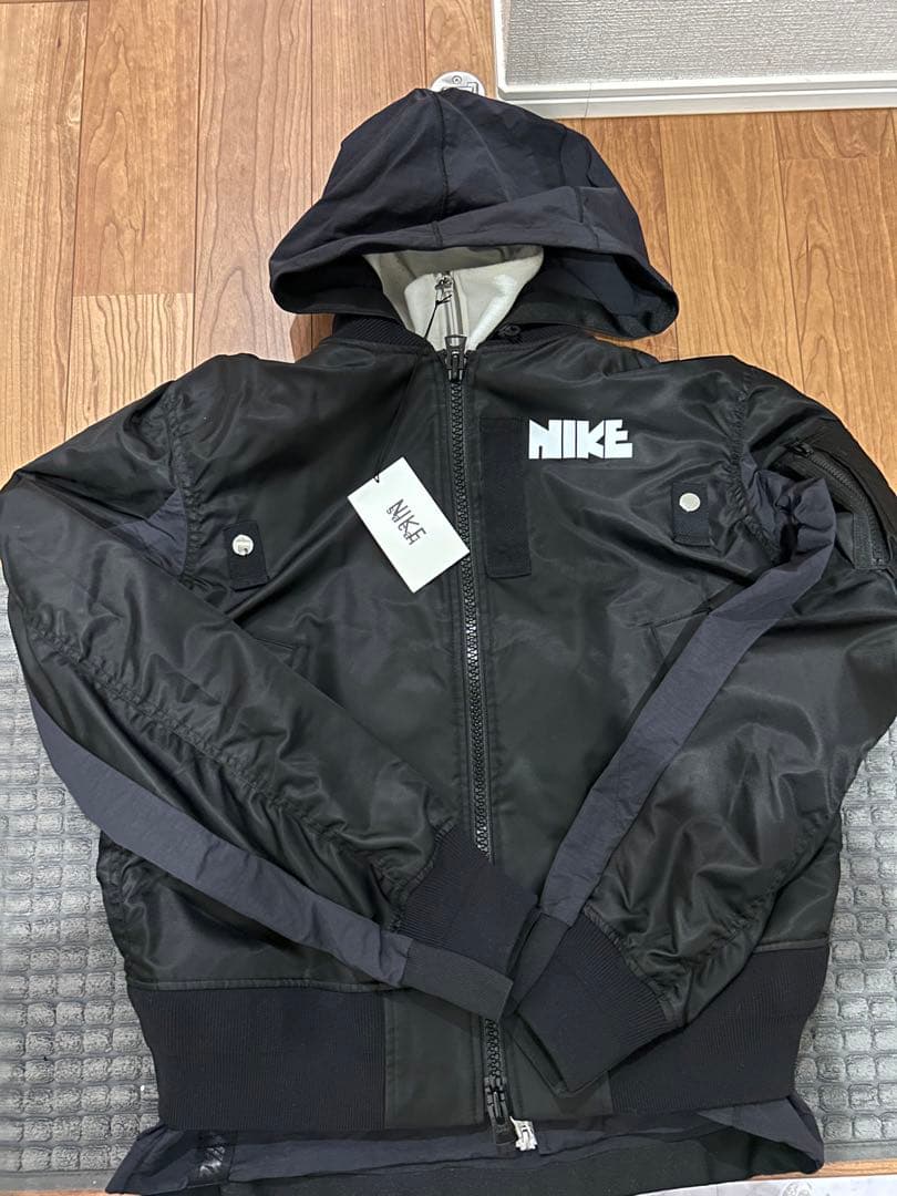 さ*か様 NIKE X SACAI MA-1 ジャケットBLACK XS 中古品
