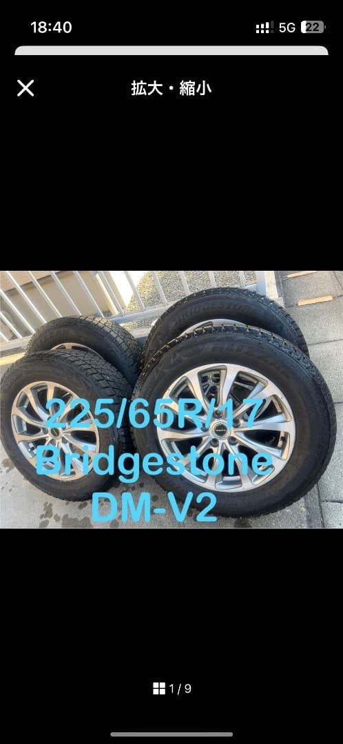 イカさん　専用　225/65R/17 ブリヂストン　ブリザック　　ＤＭ－Ｖ２