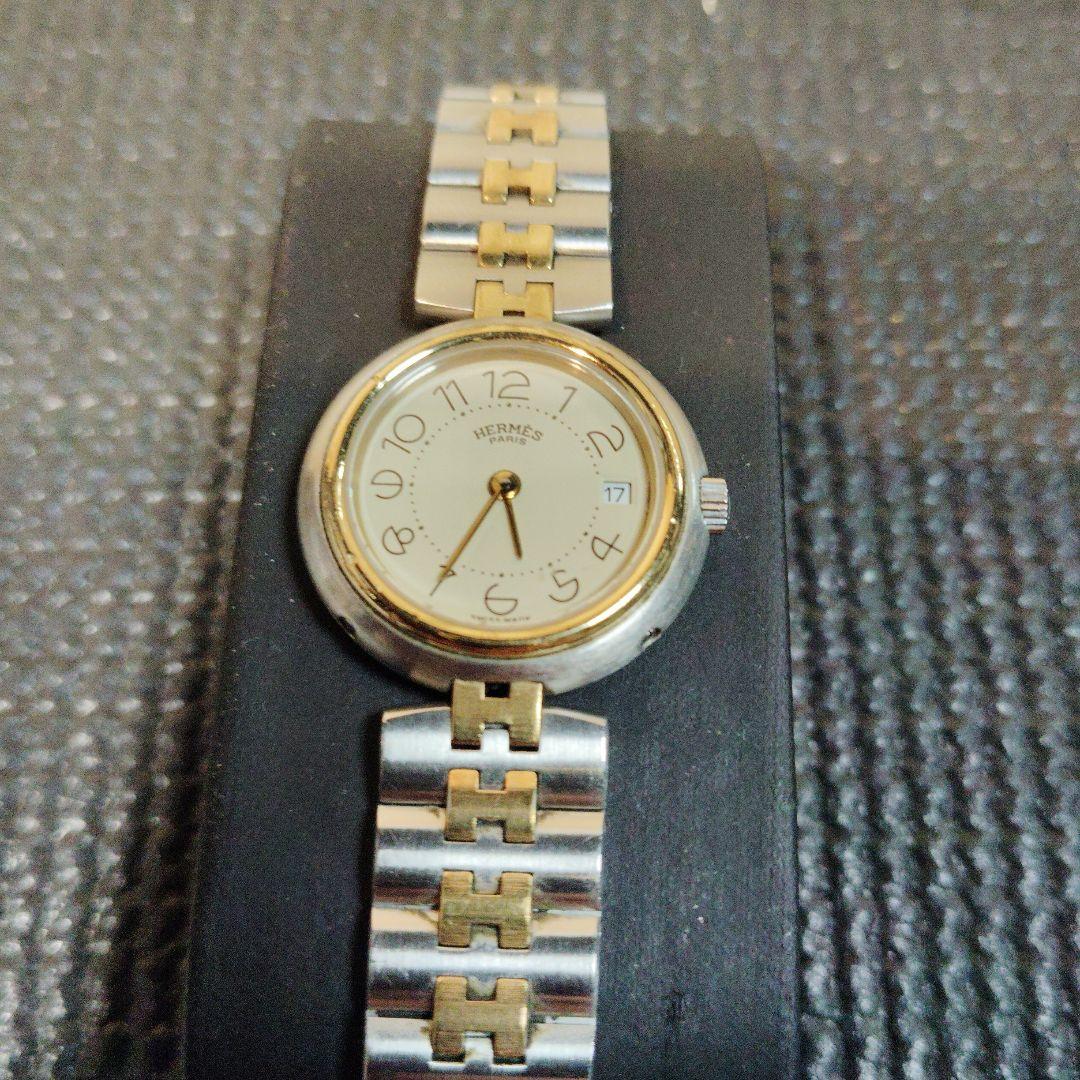 HERMES 電池交換済 シルバー/ゴールド　プロフィール