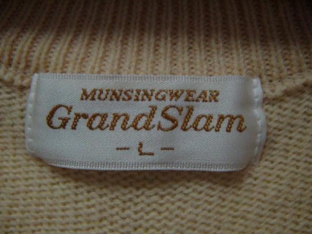 23449　グランドスラム　レディース　ニット　黄色　サイズＬ