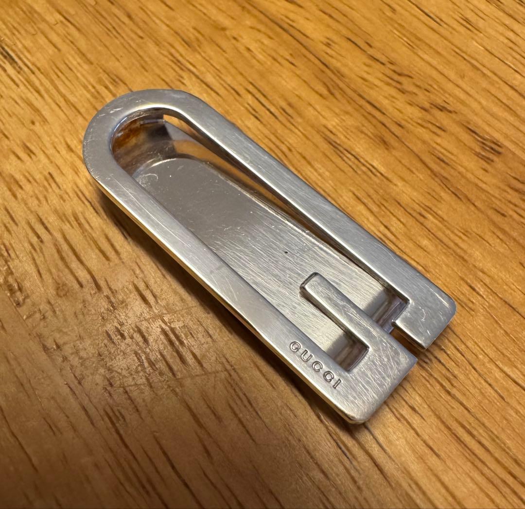 GUCCI マネークリップGロゴ　silver-925