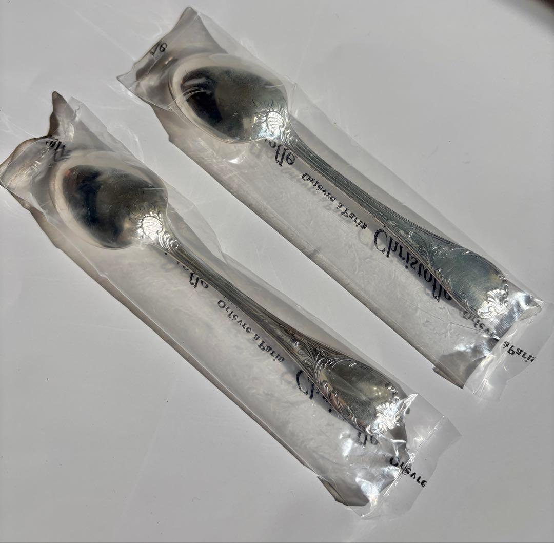 Christofle 未開封　マルリー　コーヒースプーン　専用ボックス付き