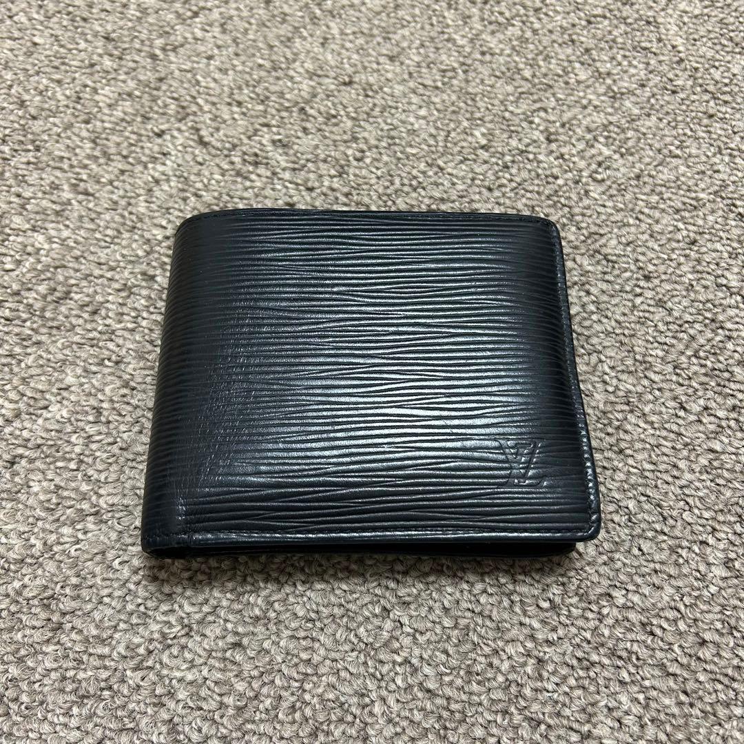 値下げ済み-LOUIS VUITTON-二つ折り財布 黒