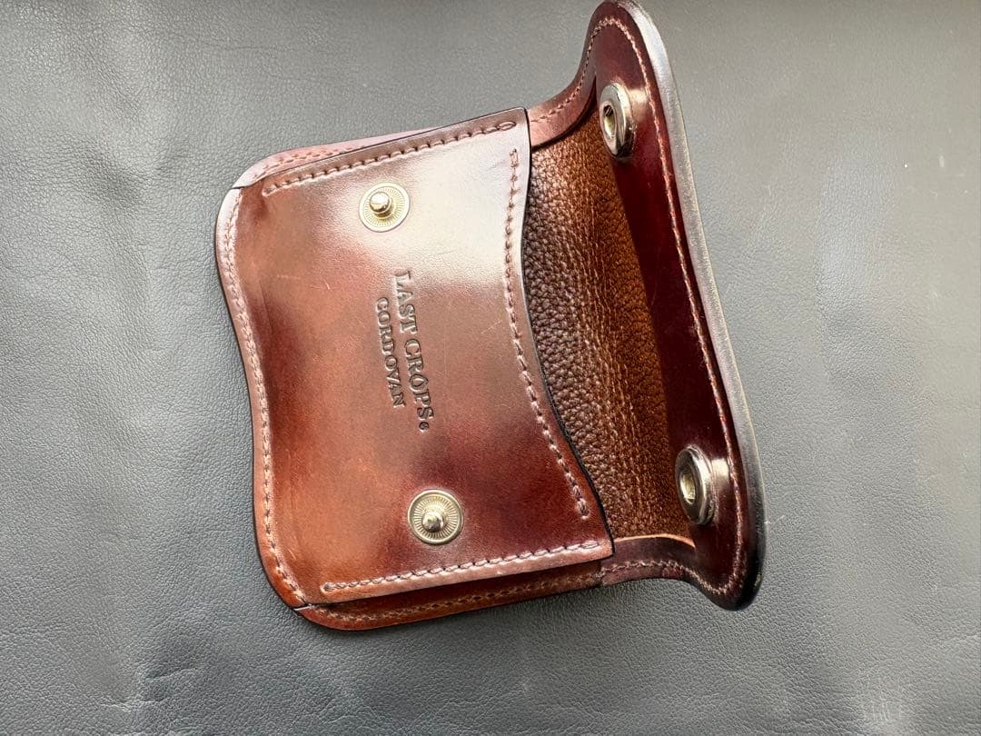 タング　シェルコードバン マーブル　バーガンディ　ラストクロップス