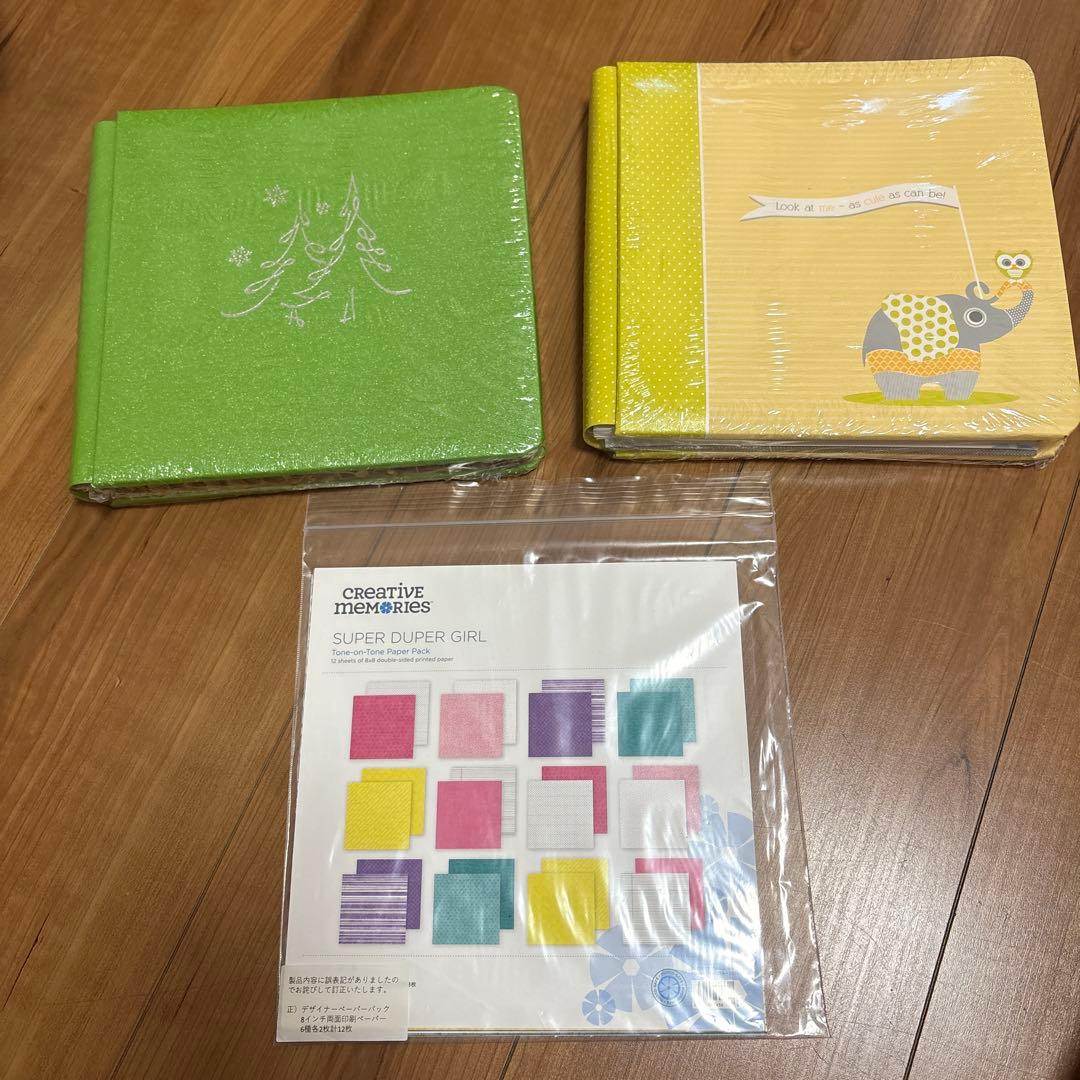 《新品》クリエイティブメモリーズアルバムセット　パンチ切り抜き