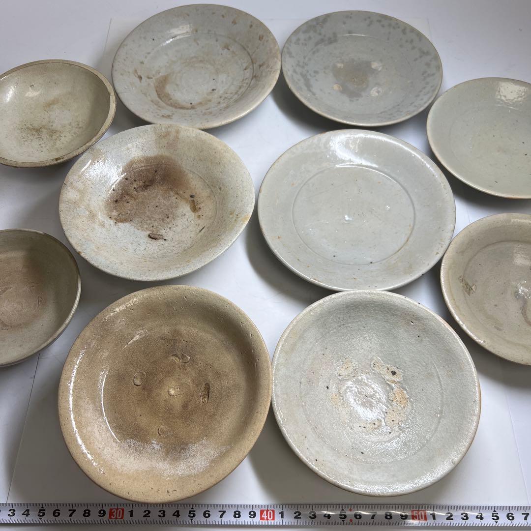 李朝・高麗青磁　16~18世紀　鉢色々10点　東Y7-1226☆2Fトヒサ