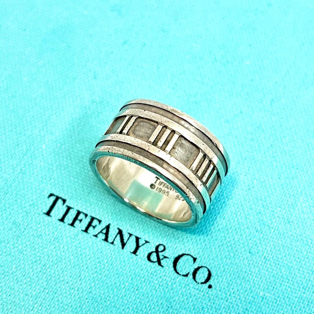 ティファニー アトラスリング ワイドリング リング シルバー925 18号