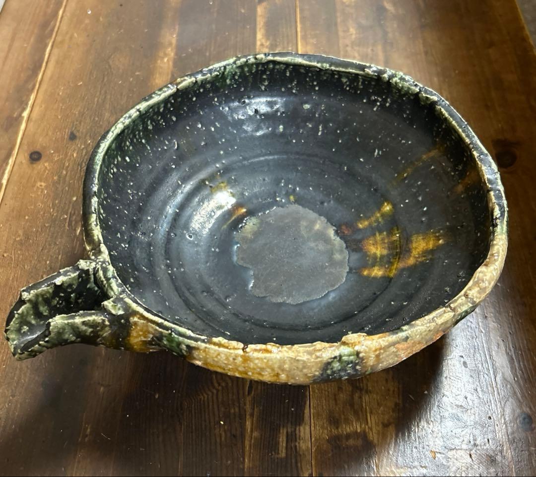 作家　陶芸作家　生井講蔵　益子焼　片口鉢　手捻り　22.5㎝　1点もの