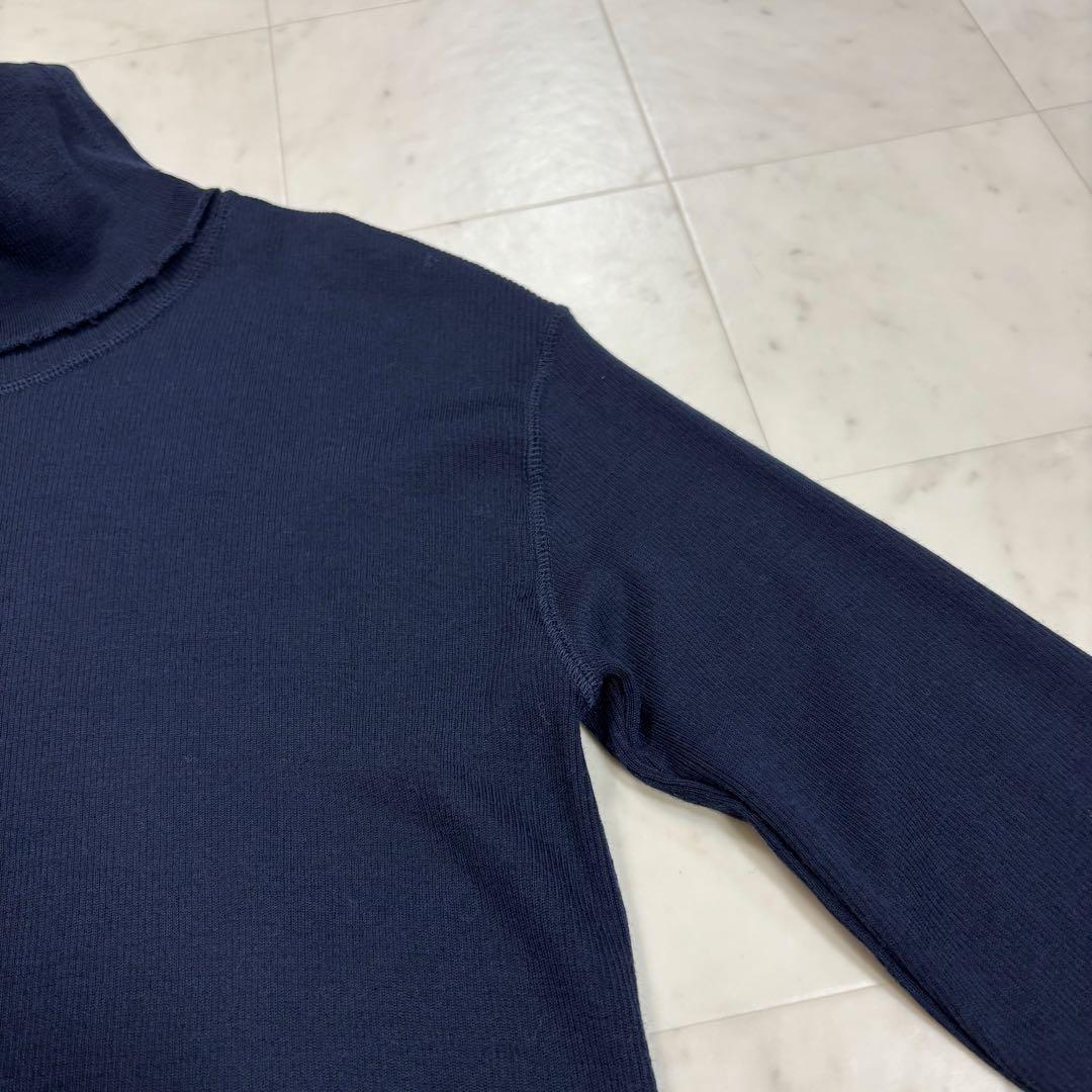 AUA です★美品★23AW rib タートルニット ウール