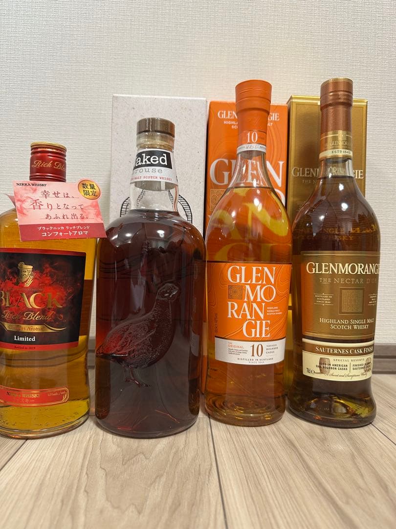 【終売】グレンモー10、ネクター、ネイグラウス1L、コンフォートアロマ4本セット