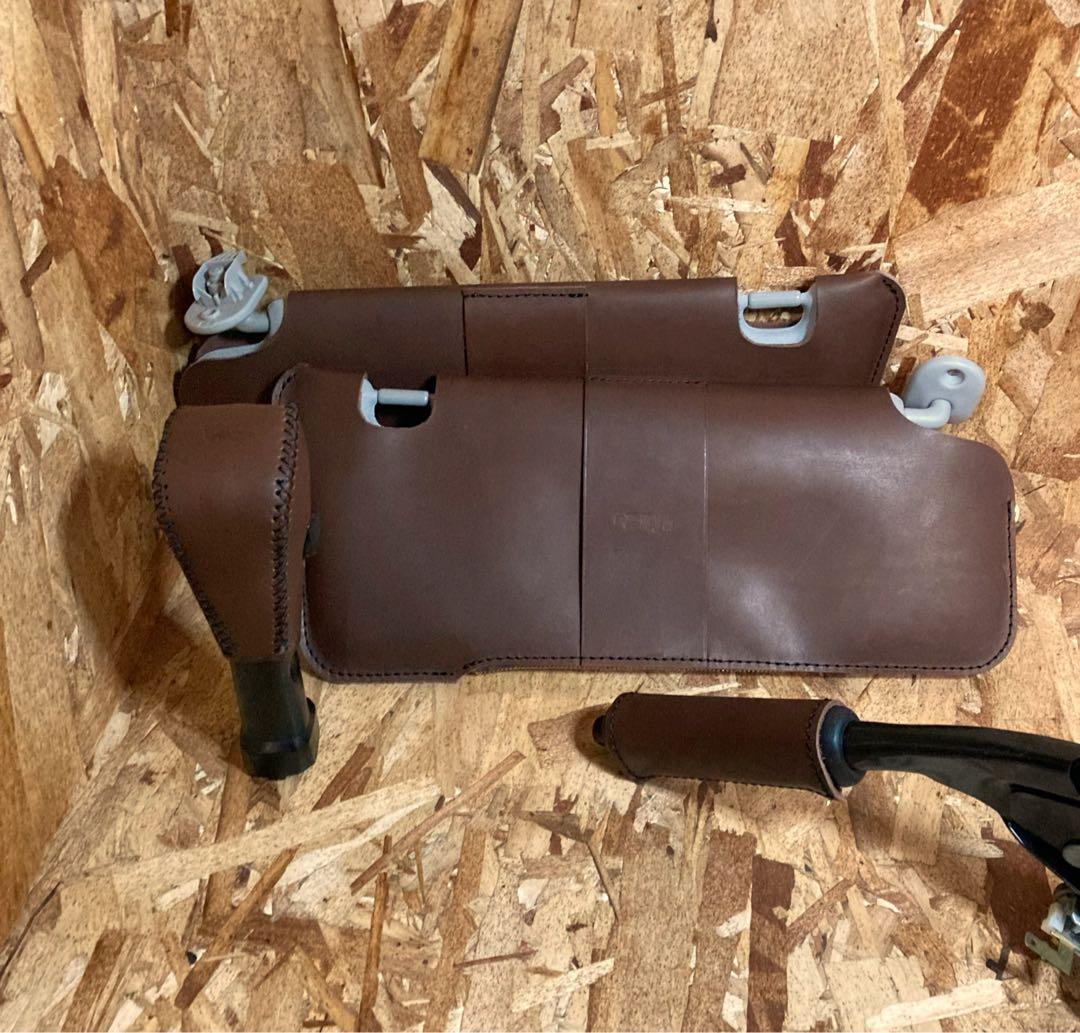 りり◇新型ジムニー3点セット◇ブラウン、ステッチ黒、刻印カタカナ