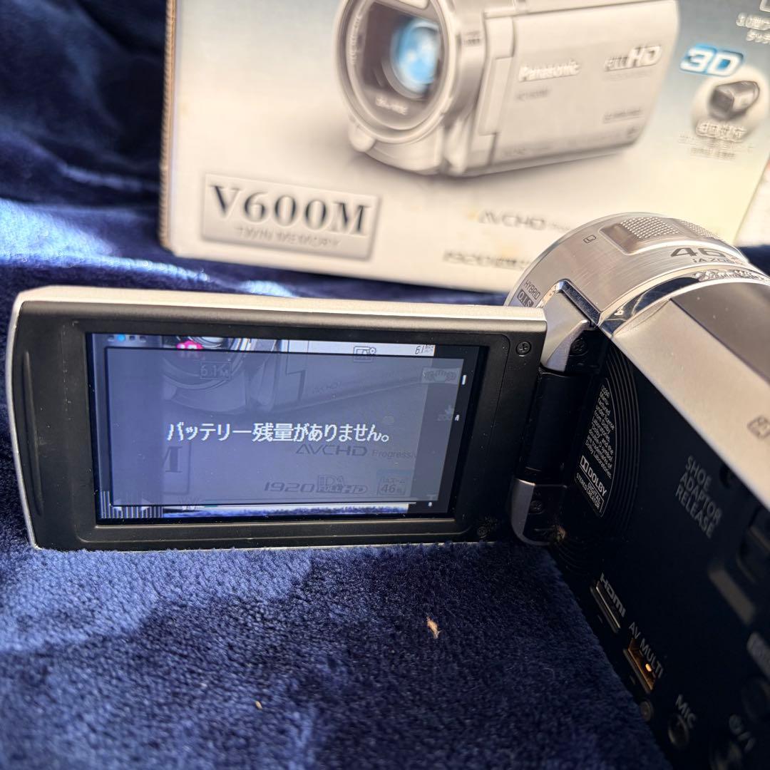 【SD付】Panasonic HC-V600M ビデオカメラ フルHD 箱付き
