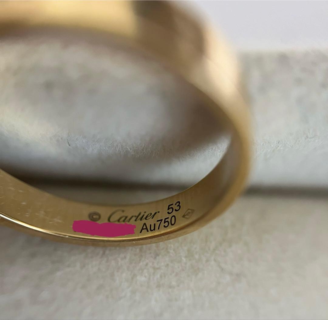 人気サイズ　カルティエ　ラブリング　サイズ53