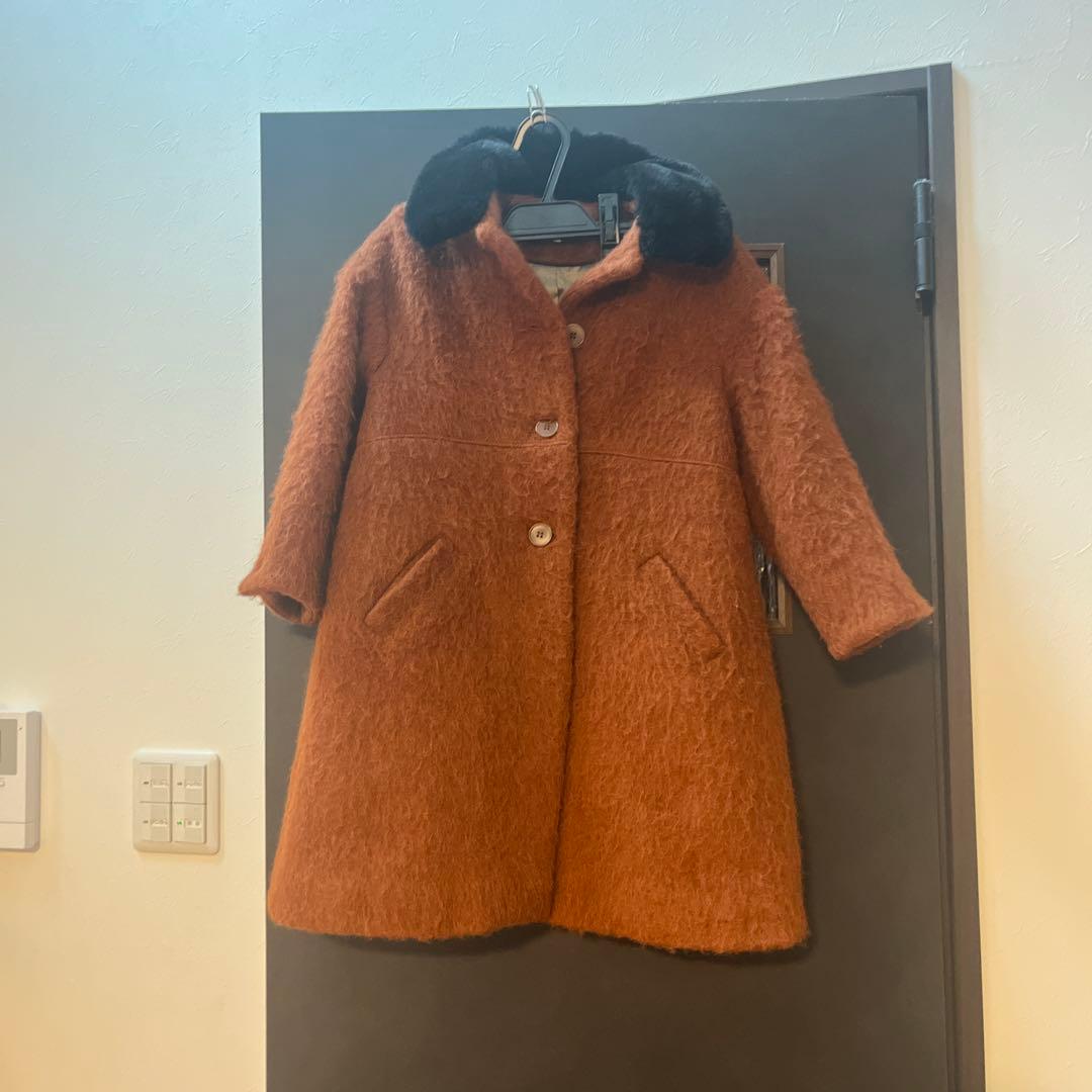 CARAMEL コート ファー付き　8y