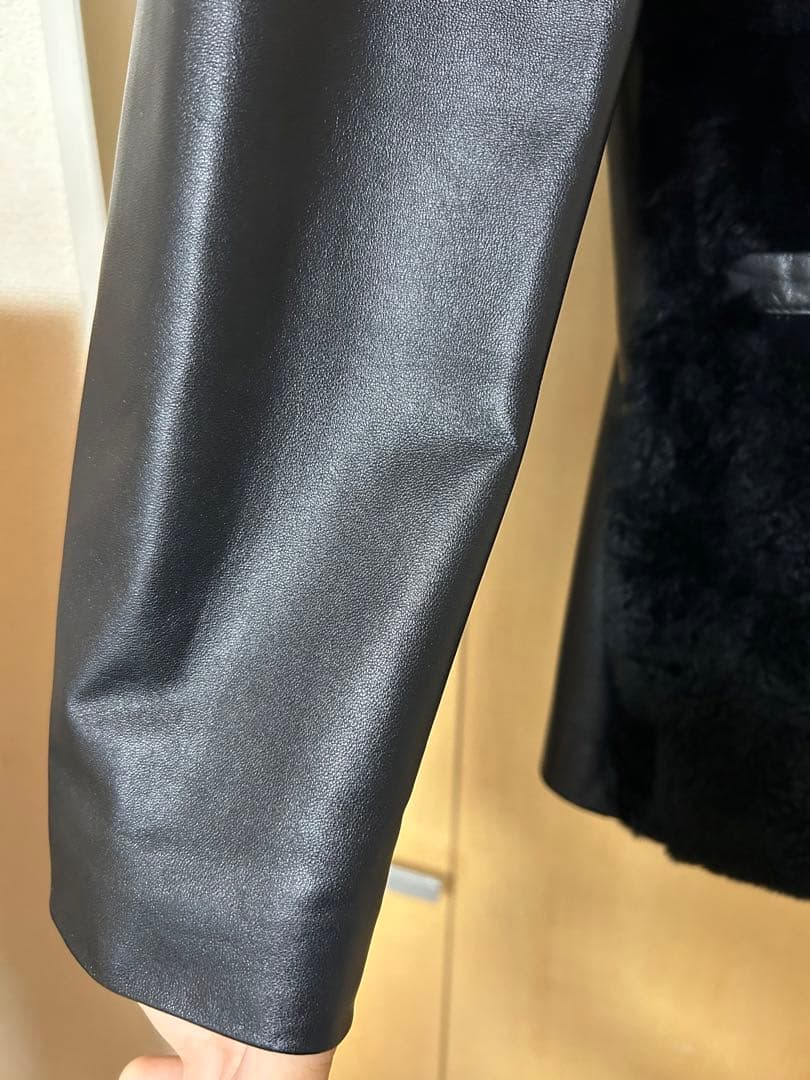 LOUNIE フロントファーレザージャケット