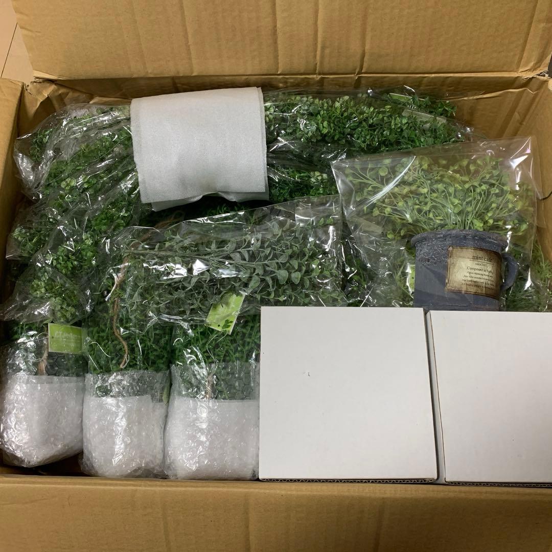 CT触媒加工 フェイクグリーン　17個　まとめ売り　空気清浄