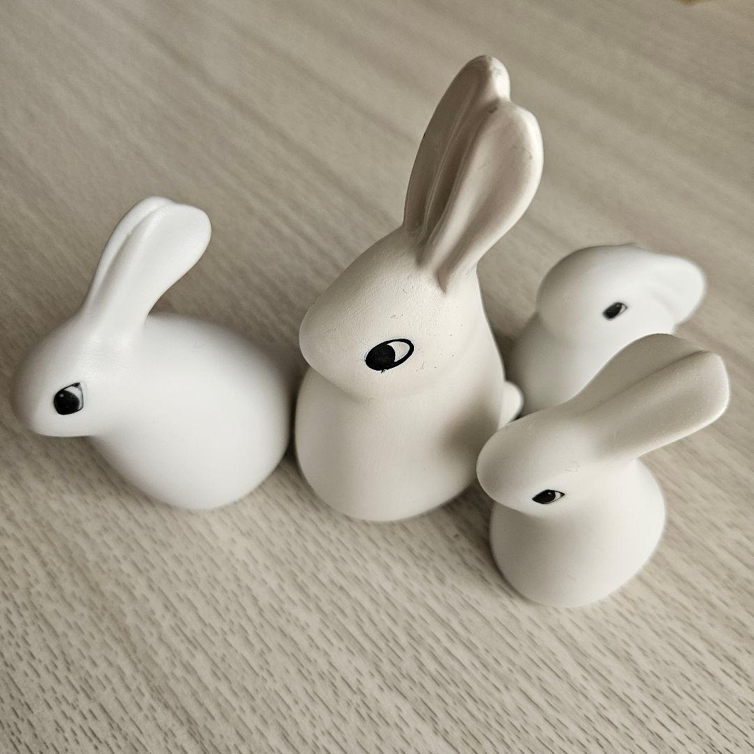 ARABIA ヘルヤ うさぎの親子の4体セット