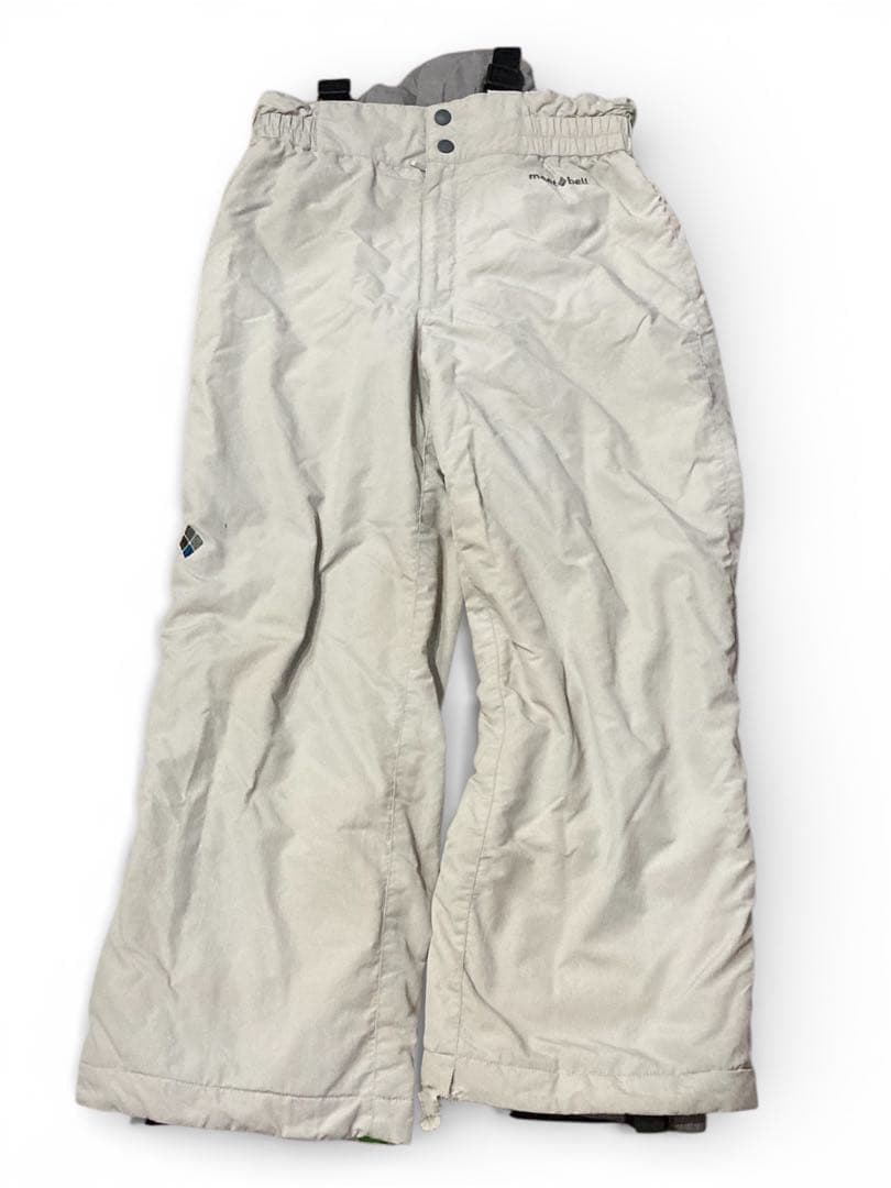 モンベル パウダーライト ジャケット・ビブ スキーウェア上下セット150