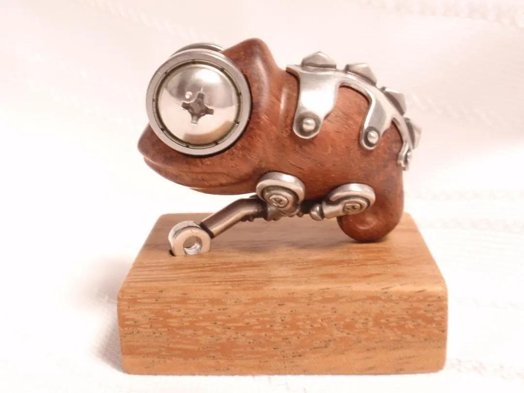 金木工房 花梨 カメレオン