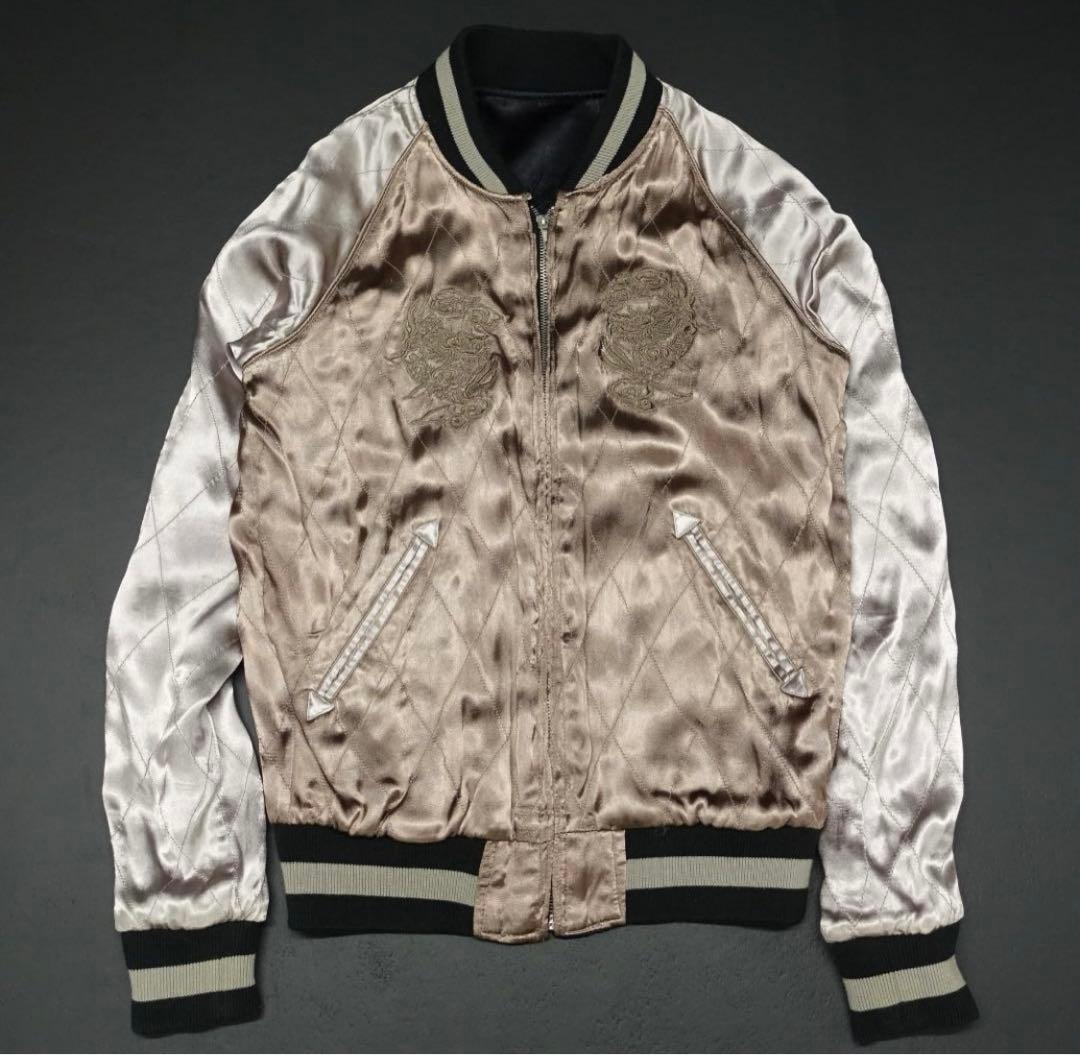 WJK 刺繍 リバーシブル スカジャン