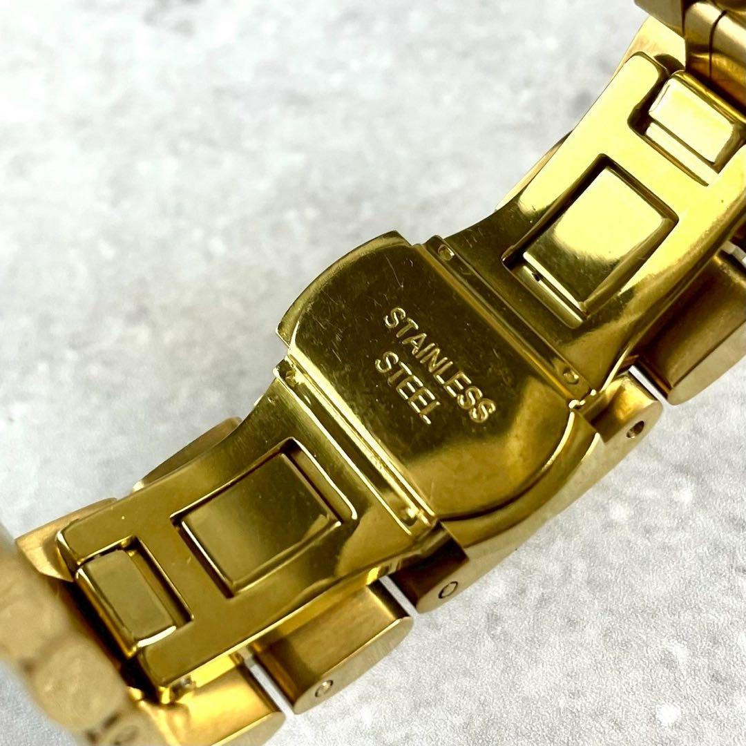 稼働 美品 オメガ デビル クォーツ 腕時計 ゴールド 新品ベルト