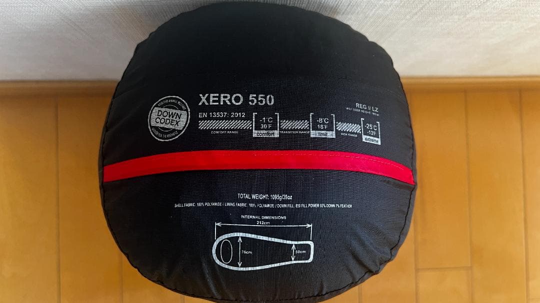 MOUNTAIN EQUIPMENT XERO 550 寝袋