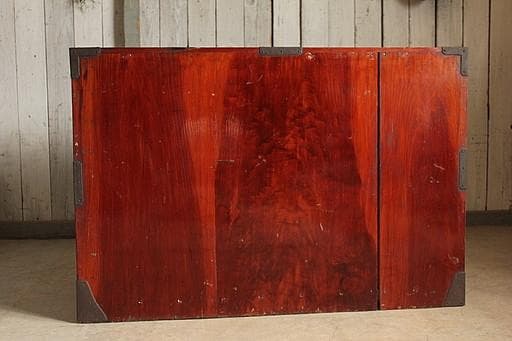 時代　庄内箪笥　扉付き　時代家具　収納タンス　古家具