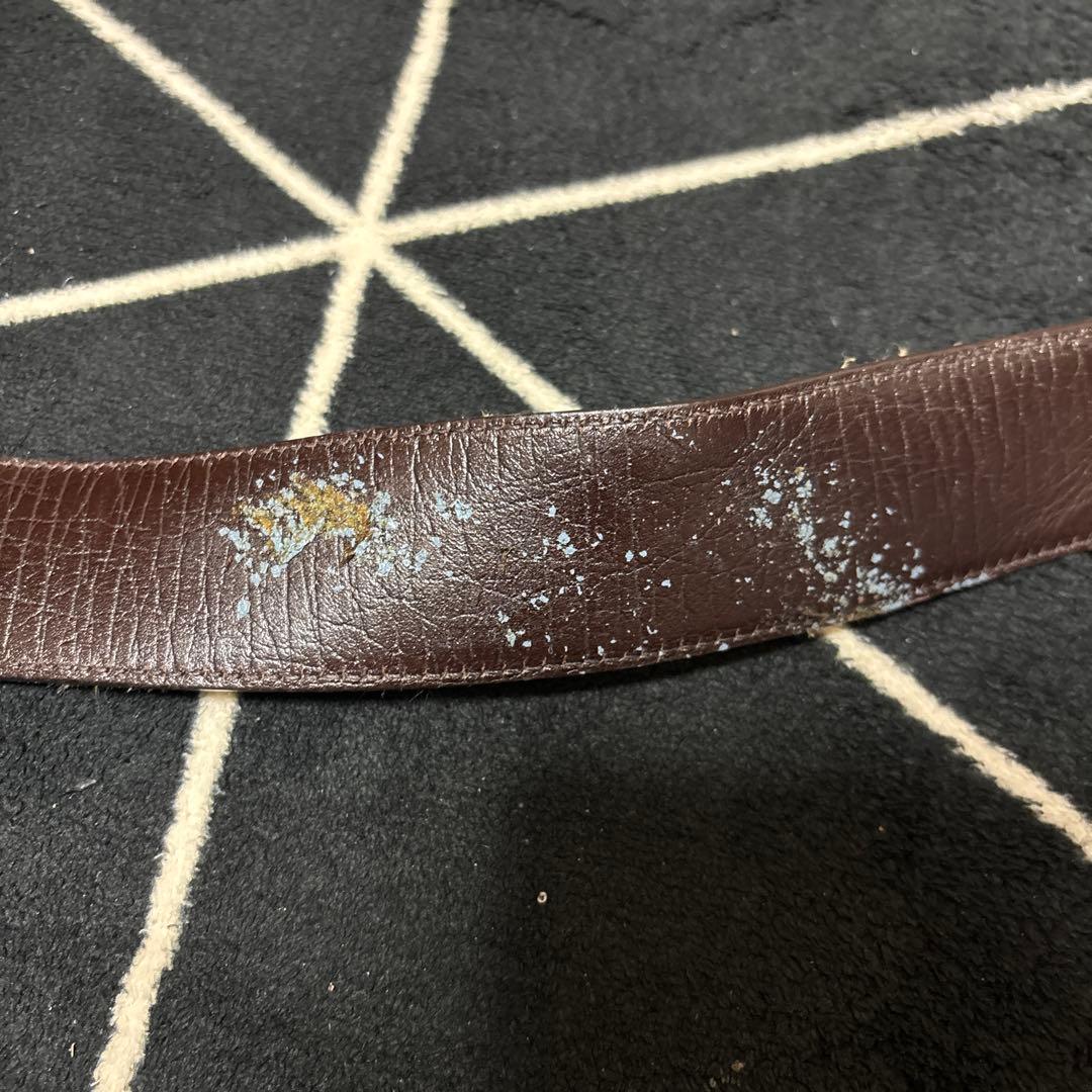 ふ*や様 GUCCI ロゴバックル ベルト ベージュ/ブラウン