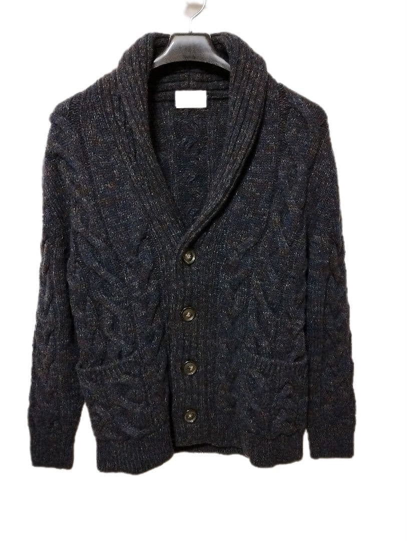 セッテフィーリ カシミア ウールカシミヤ ショールカラーカーディガン