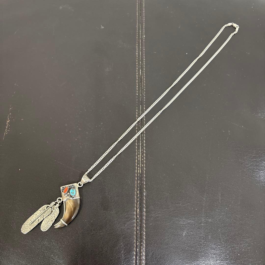 インディアン トライバルスタイル 925 シルバーネックレス