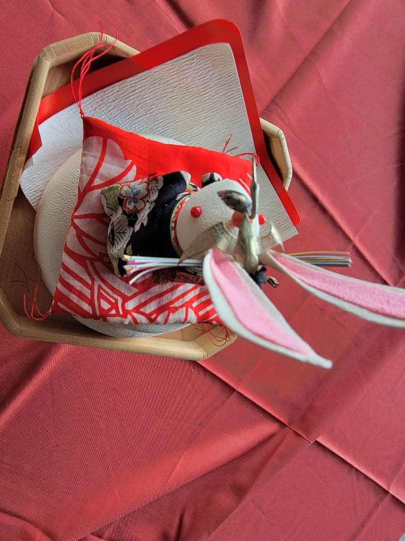 布細工兎雛　お正月飾り　お月見にも