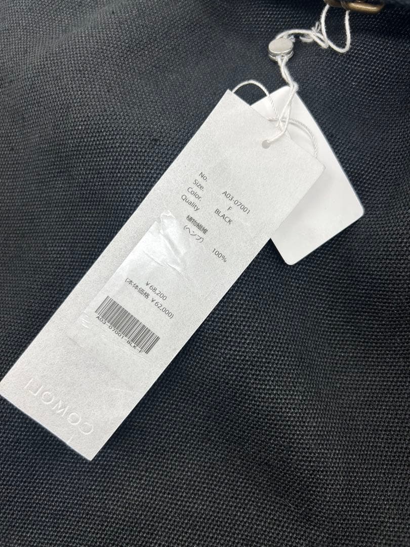 COMOLI HEMP DUCK SHOULDER BAG タグ付き