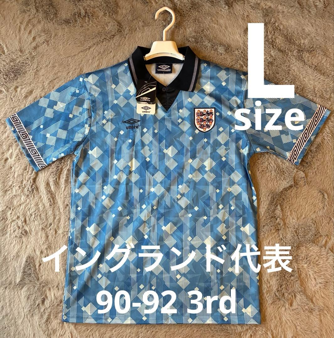【新品】アンブロ イングランド代表 ユニフォーム 90-92 3rd 半袖 L