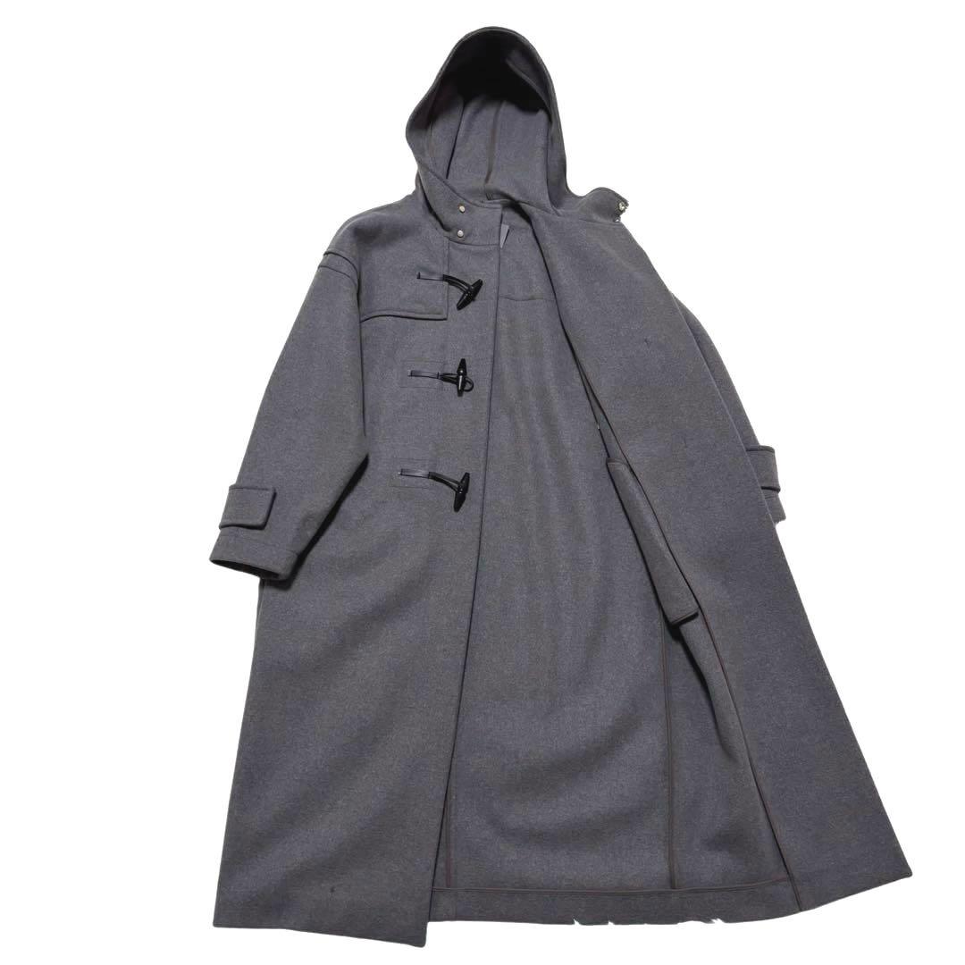 ✨新品タグ付き✨アンクレイヴ　ロング　ダッフルコート　ウールメルトン　グレー