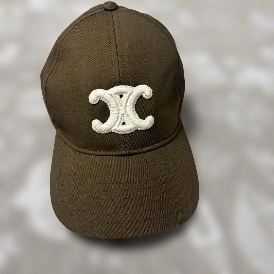 LEO　CELINE セリーヌ ロゴ キャップ　Mサイズ