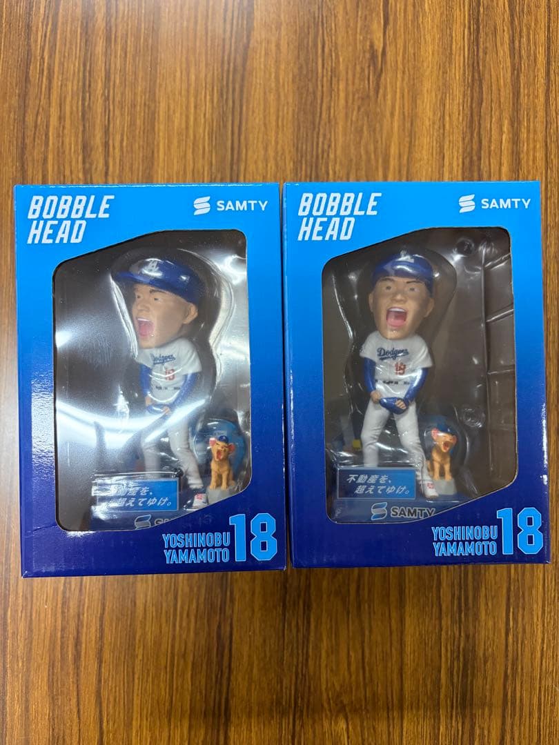 山本由伸ボブルヘッド 2個セット18 Los Angeles Dodgers
