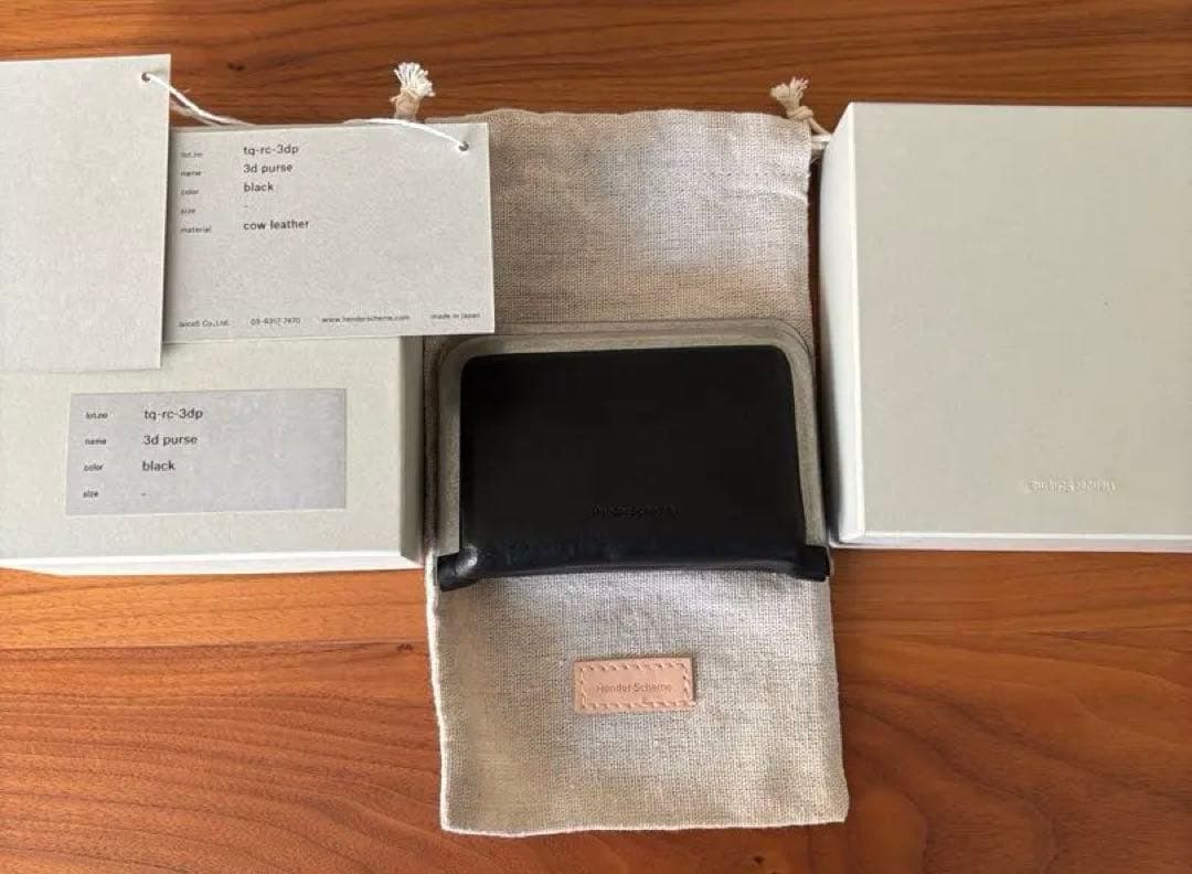 Hender Scheme 3d purse ブラック